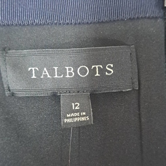 NEW Talbots black and white Houndstooth Skirt 12 - Picture 3 of 4